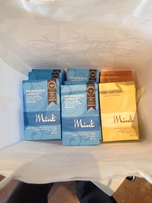 TonyMauro_TD's tweet photo. Good day for chocolate! Thanks @minkchocolates for making such great treats! #mermaidschoice #nogrumpy http://t.co/3R35hZ4jX3