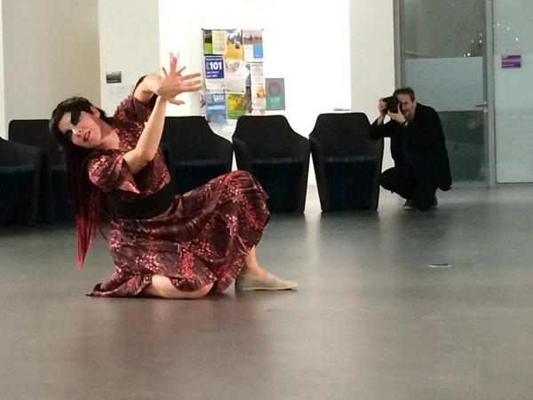 hamishwalker's tweet photo. Moving and bewitching dance movement to electrifying sound @RGULibrary #thewitchinghourrgu @danceaberdeen http://t.co/6IuJCUMssU