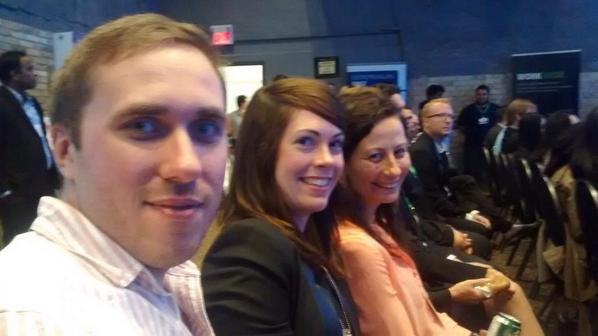RPCraig's tweet photo. Team #Halifax @Communitech #Tectoberfest. w/ @OzgeYeloglu @DenoteChris http://t.co/8fMkxPGLW1