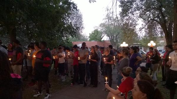 FCCBigBend's tweet photo. A wonderful turnout in support of awareness at the candlelight vigil last night! http://t.co/niuDJqEwTS