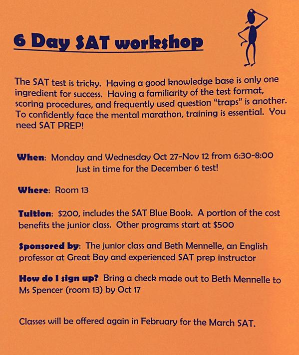 2015_info's tweet photo. 💥Attention Juniors &amp; Seniors! If you tell Mrs. Spencer you want to sign up by TOMORROW, you don't need to pay yet!! http://t.co/CpvFHjbqn1
