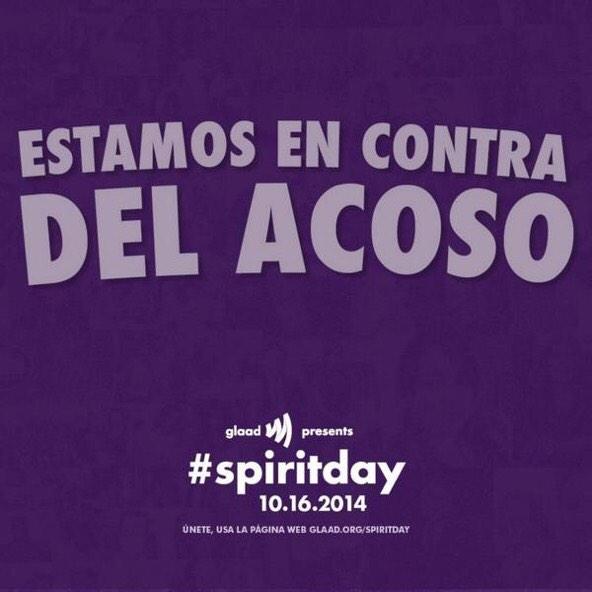 cala's tweet photo. #SpiritSay Digamos no al acoso! http://t.co/mBuxm8DjDc