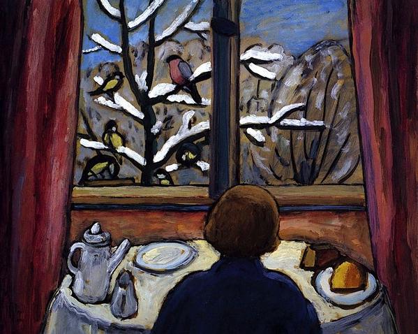 EmMartinEdenrah's tweet photo. tam anlamıyla kaurismaki film karakteri..
kuşlarla kahvaltı, 1934, gabriele münter #hergünebirresim http://t.co/Sp73451RCb
