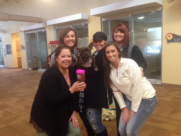JoMcRobbie's tweet photo. @CCCUTED Our members and their pets are enjoying #InternationalCreditUnionDay http://t.co/97lIXnqDyD