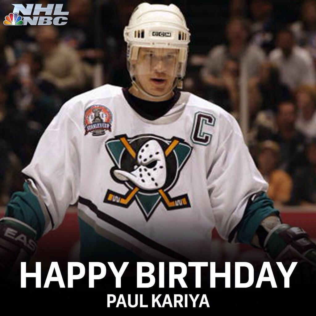 Happy birthday to my all time favorite hockey player Paul Kariya 