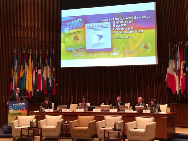 .<a href="/worldbankhealth/">James M. Cullen</a>'s Tim Evans speaking now at <a href="/TheLancet/">The Lancet</a> #UHC launch.
