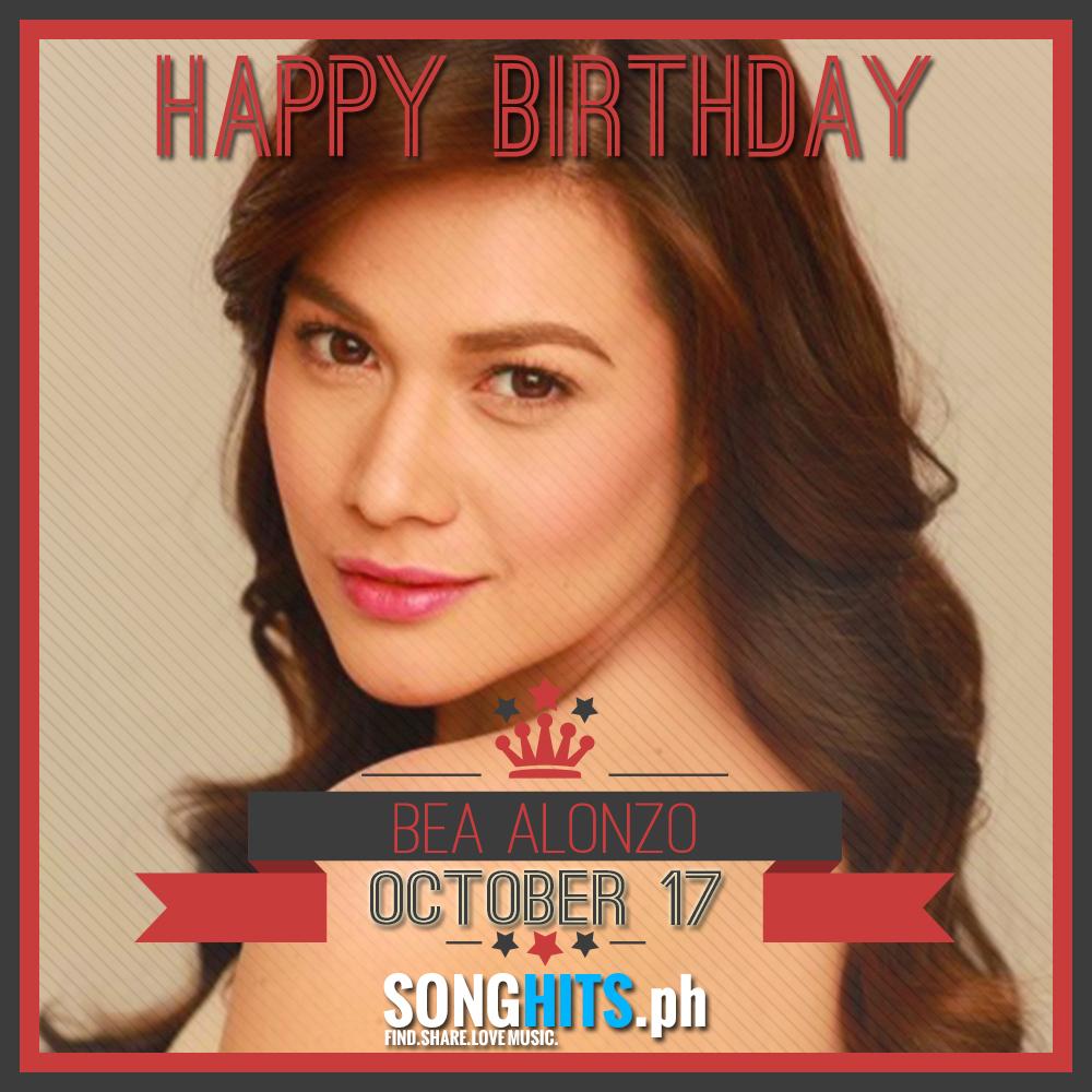 Happy Birthday Ms. Bea Alonzo.  