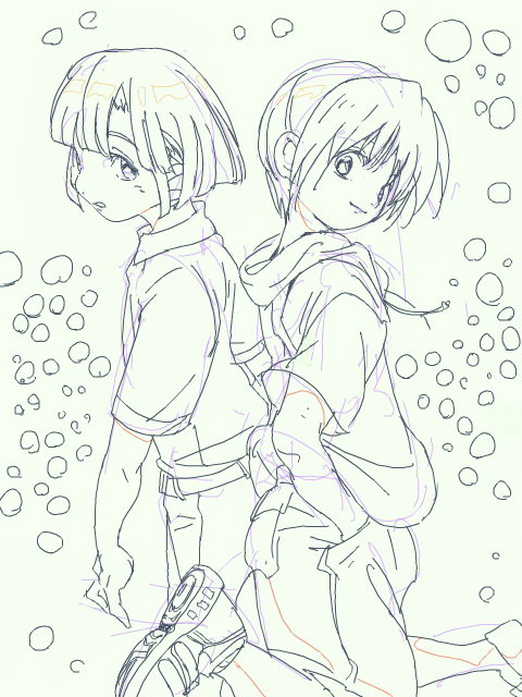 ついでにこないだ描いたやつ・・・ 