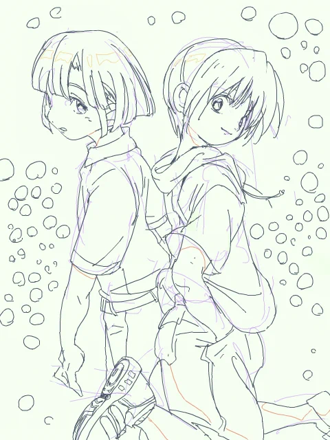 ついでにこないだ描いたやつ・・・ 