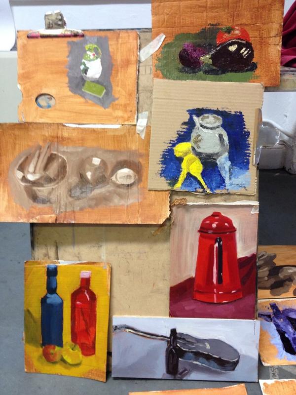 Still life coming out of my ears! But great fun trying different styles #painting #art