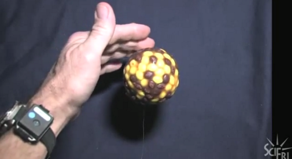 rodmansarah's tweet photo. "@scifri: This experiment is what happens when an astronaut brings candy corn to space. http://t.co/edmiYDFFUi http://t.co/OUJDSmLXCg"