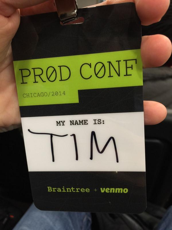 SeraAndroid's tweet photo. Today's status: @braintree's and @venmo's very own awesome conference #prodconf http://t.co/2AByzUWoqq