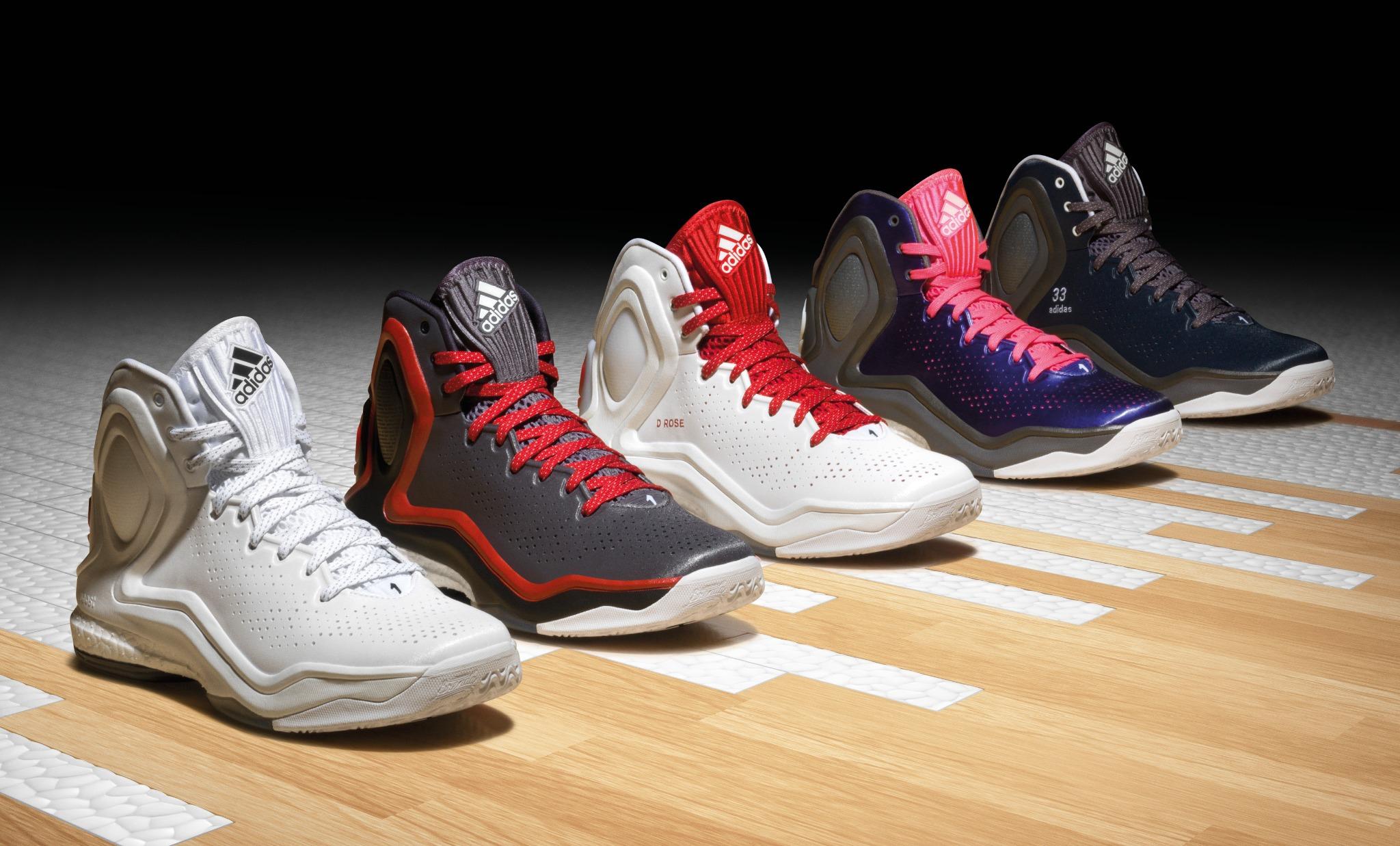 Adidas D Rose 5 Boost White Red Adidas D Rose 5 Boost White Red