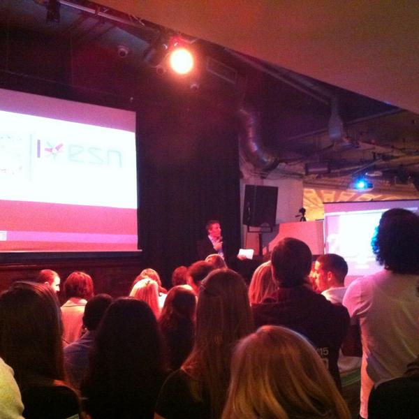 WEPUtrecht2014's tweet photo. A little bit of #ESN25 history from @StefanJahnke at the opening of #WEPutrecht http://t.co/WTlLTQgEBa