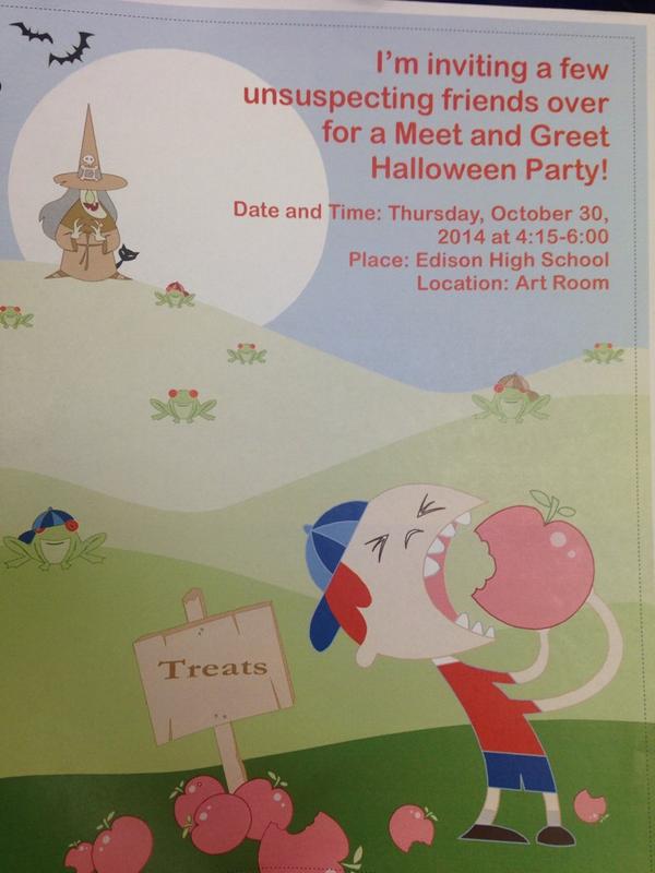 Halloween meet and greet.