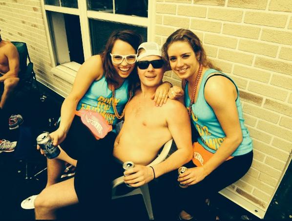 NatBerg28's tweet photo. #tbt to the glory days and getting to hang with these two! @launser21 @KMeuer12 See you two soon!! #betchesalloverme http://t.co/HpdmKjJClO