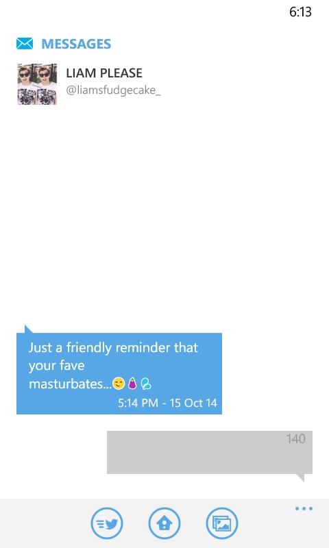 katrinacookbft's tweet photo. Defiantly the best DM I've had in ages haha @liamsfudgecake_ http://t.co/7NoaHfS3t0