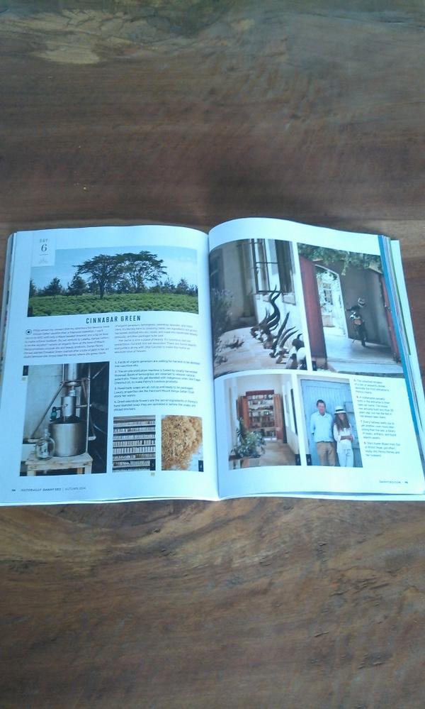 Just got Danny Seo's "Naturally" lifestyle mag and who do I see but out stylish Neighbours, John &amp; Penny Horsey.