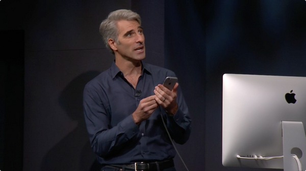 MacGeneration's tweet photo. Craig Federighi nous fait le plaisir d'une petite démo… http://t.co/s0uItYQMAm