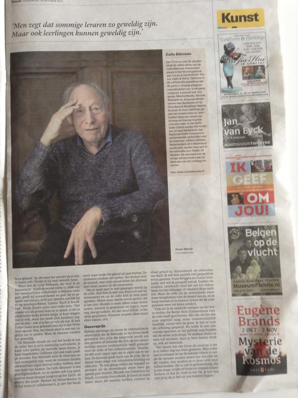 Again, a great article in <a href="/trouw_CM/">Trouw Cultuur&Media</a> <a href="/trouw/">Trouw</a> newspaper with Anner Bijlsma! Cannot wait 'til tomorrow!!