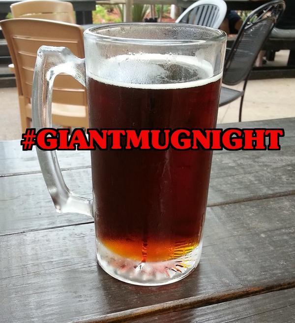 It's GIANT MUG NIGHT - $4 Selected Domestic Drafts!  
#thirstythursday
