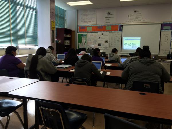 edstrt's tweet photo. Visiting LPS Oakland today, where ExitTicket was incubated.  So great to see kids rocking it. http://t.co/SR91SzlxXL