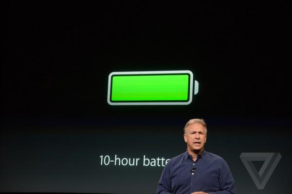 Обещают 10 часов работы на iPad Air 2 от одного заряда батареи. #iPadAir2