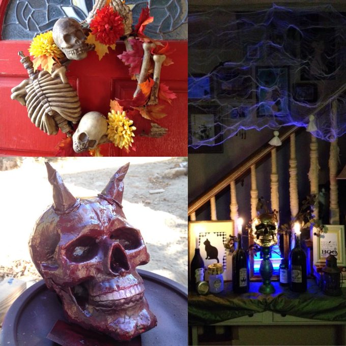 I've gone a bit overboard with my homemade #Halloween decorations this year! #diy #paperm&acirc;ch&eacute;skulls http://t<a href="/tag/halloween"class="tags">#Halloween</a><a href="/tag/diy"class="tags"><span>#diy</span></a><a href="/tag/paperm%C3%A2ch%C3%A9skulls"class="tags"><span>#paperm&acirc;ch&eacute;skulls</span></a>