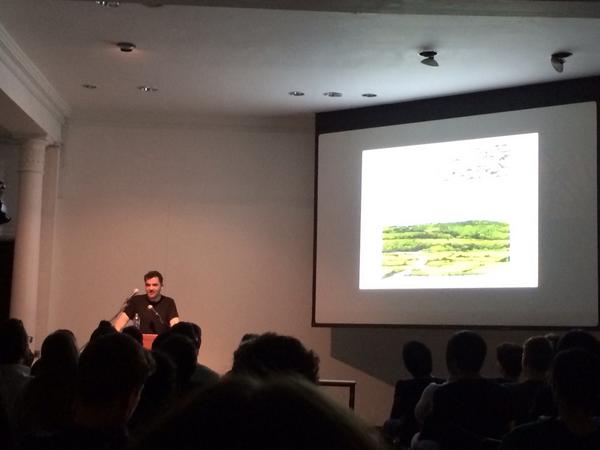 British_Design's tweet photo. @_SamJacob showing Derek Walker's ambition to make Milton Keynes greener than the countryside #clockworkjerusalem http://t.co/jf0PMcU8sR