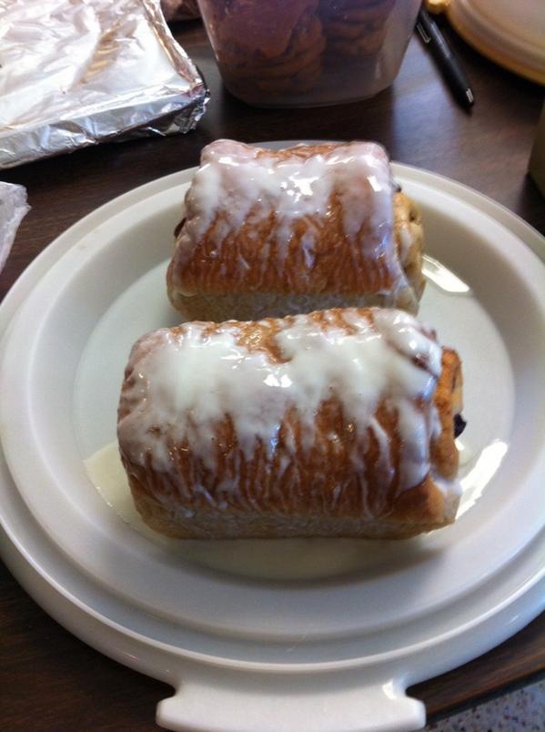 Raisin bread here at the Brass Society Bake sale in Ellis hall.