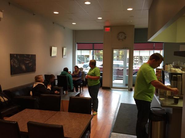 Hess_Sh1's tweet photo. More free coffee thanks to @InnovationCU #cusonlocation http://t.co/68lohUavBK