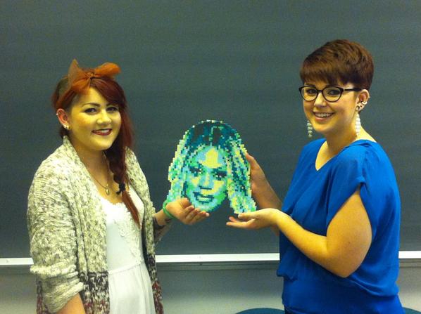 Lucas__Crawford's tweet photo. @Lavernecox #Vancouver student-artists are fans! #fatmatters #yvr #SFU http://t.co/UY3fv2VZuM