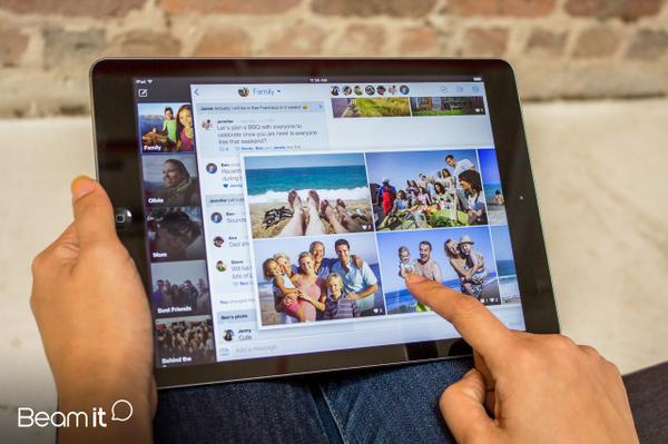 Excited for #iPadAir2! BeamIt is specially designed for #iPad so photos &amp; messages will be more stunning than ever!