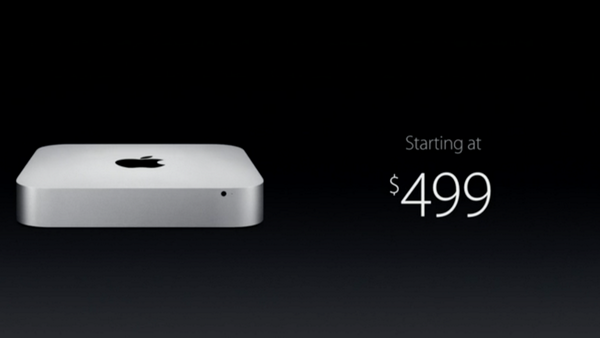 BalanTech's tweet image. The new Mac Mini is $499, previously $599. #appleevent