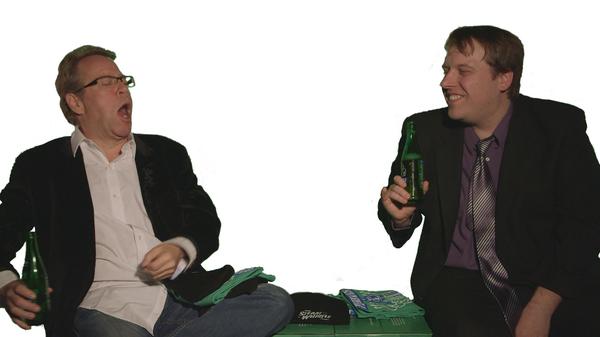 FlickersTV's tweet photo. YOU CAN BE ON TV! Photoshop this pic of @mikewilmot &amp; @ronsparksjr with @steamwhistle and share it with @FlickersTV! http://t.co/BqcpBCGk6A