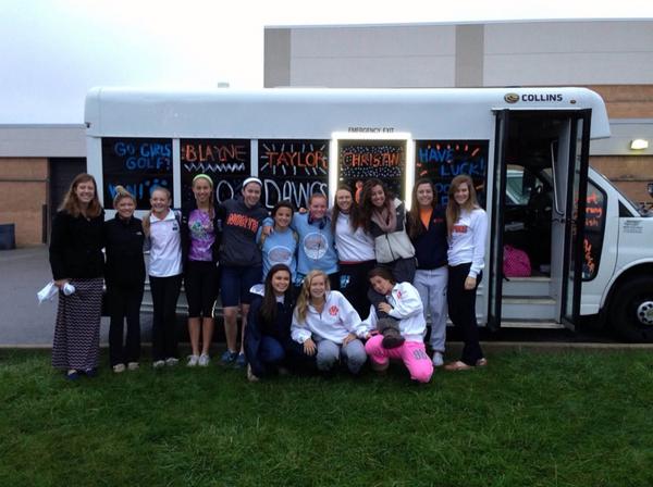 nnhsggolf's tweet photo. #tbt to last year heading to state! http://t.co/iIcZ5E3zZb