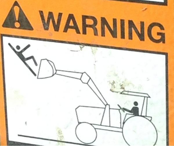 FoxHillTurf's tweet photo. Warning! No skydiving from tractor! http://t.co/uUFfFM59bE