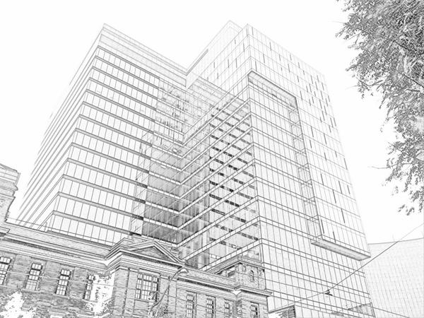 A cubist sketch of a white elephant. MaRS onpoli | Robert ...