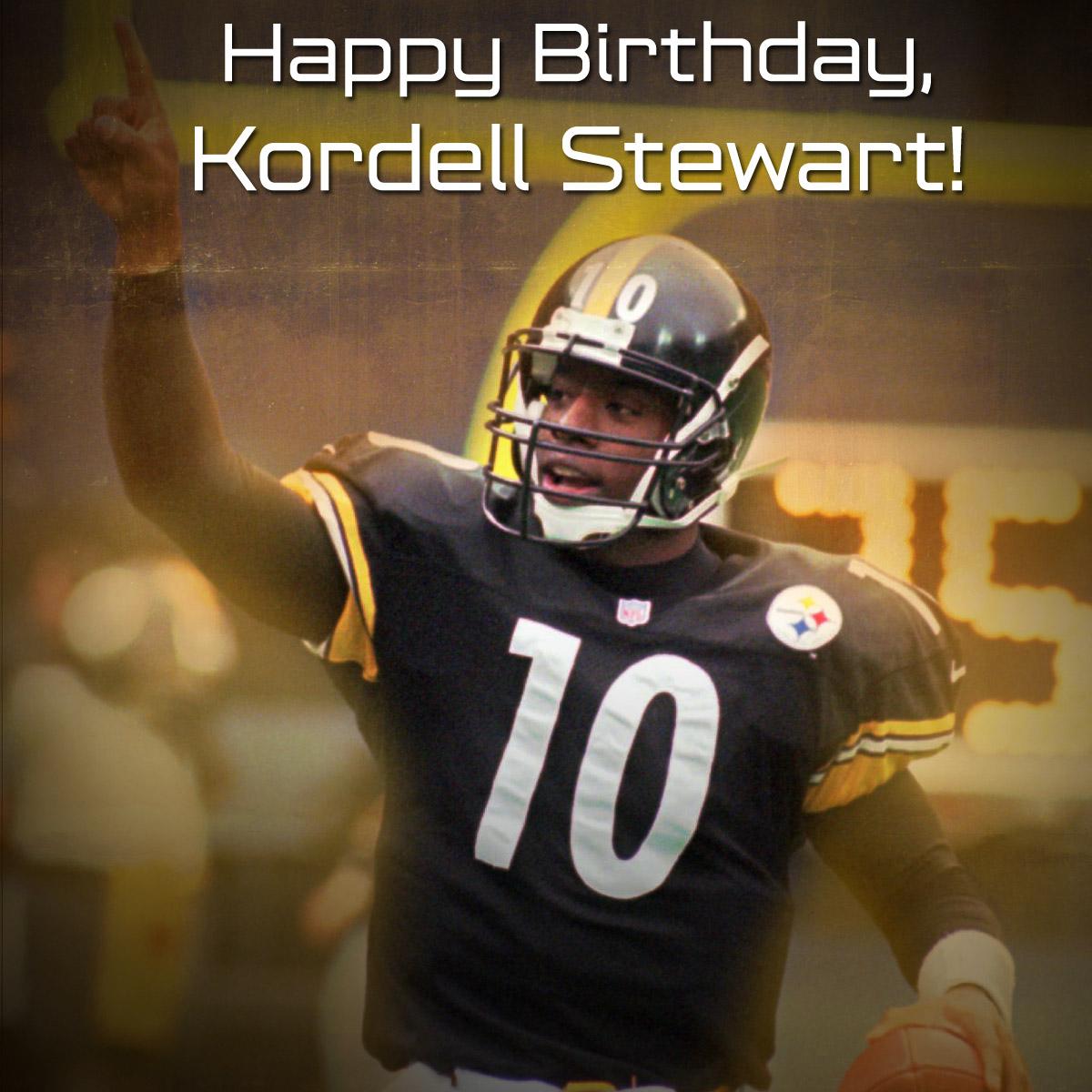 To wish Kordell Stewart (aka "Slash") a Happy Birthday! 