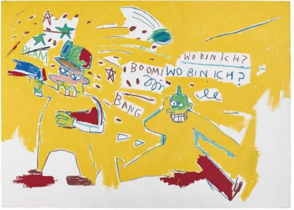 This #JeanMichelBasquiat 'Infantry' from 1983 sells within estimate at £2,434,500 <a href="/ChristiesInc/">Christie's</a> London #Basquiat