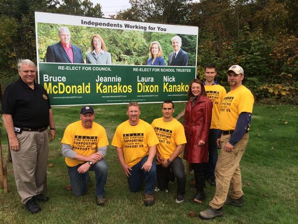 30 days until the election. Delta Fire Fighters.