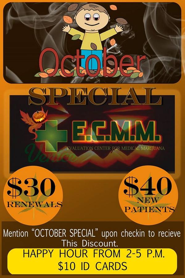 ECMMVenice's tweet photo. Check out our specials for October! http://t.co/7BH1HH65Ga