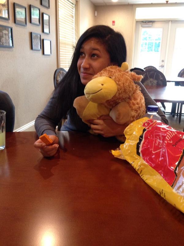Watching how I met your mother with my new friend Julia! Kill it girl!