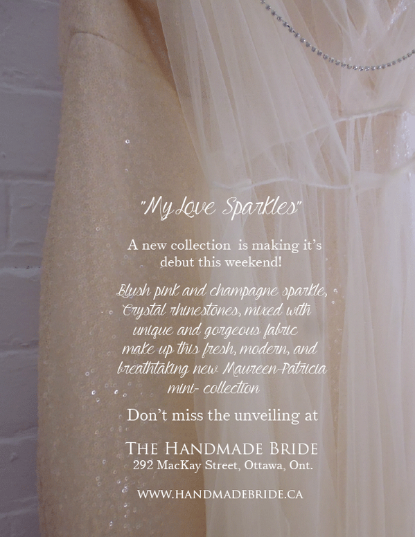 MaureenPBridal's tweet photo. New collection being released this weekend! "My love sparkles" #love #sparkle http://t.co/dpDuuPqY17