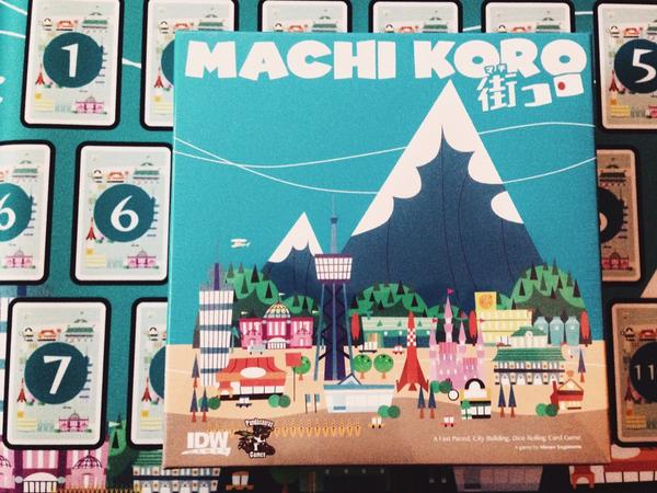 xryanrussellx's tweet photo. Finally got a copy of @IDWGames's Machi Koro and it's playmat. Thanks #DarkTowerGames in Bellingham! http://t.co/LFN4C9bOib