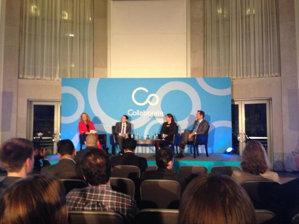BearAnalytics's tweet photo. . @Fosterly Collaborate panel talking Open gov #data @benbalter @Twoopinions and @jeanneholm #fosterly http://t.co/DLJLpHY2bL