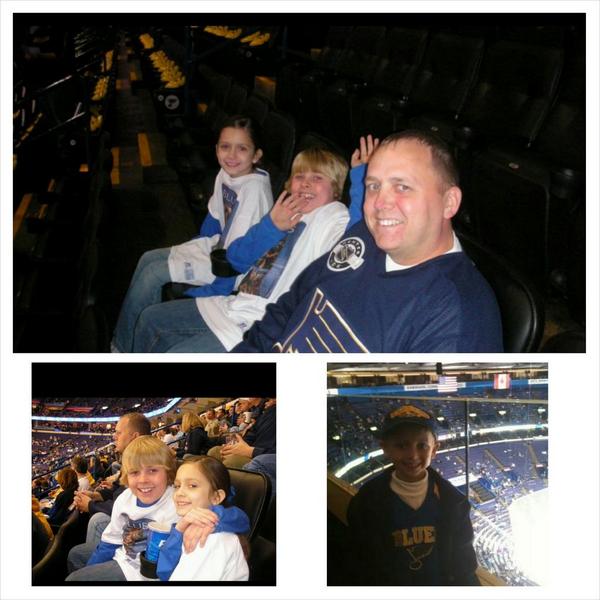 RachelMFaller's tweet image. Trying to win Blues tix for 20 years of Scottrade Center! #OurBlues #familyaffair #hockey