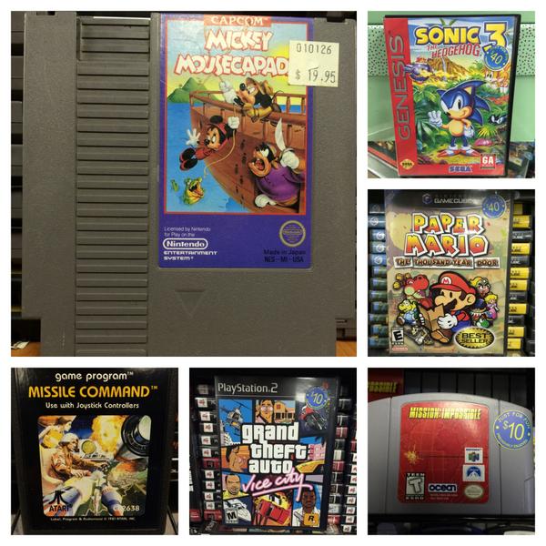 JustForFunYEG's tweet photo. Here's a #throwbackthursday video game style! Remember playing any of these games? #yeg http://t.co/IqvBUAM8Pv