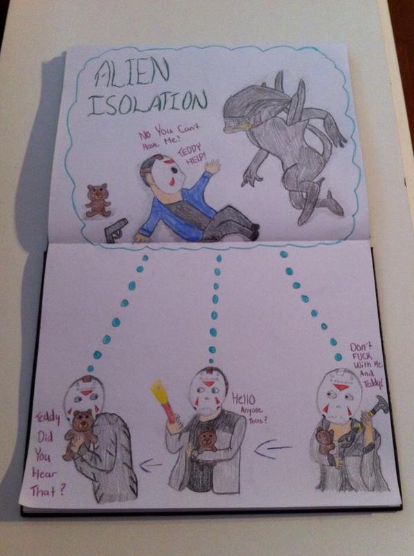 UnholyUnicorn13's tweet image. @H2ODelirious Hope you like my Alien Isolation art (: