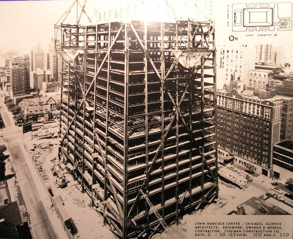 DesconPlus's tweet image. John Hancock Building: the steel frame weighs 46,000 tons, completed in 1969.
#tbt #SeeTheDesign